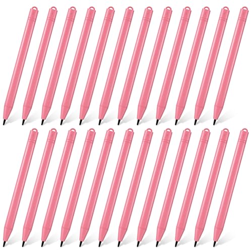 Flutesan 24 Pieces Replacement Stylus Pens LCD Board Pens for LCD Writing Tablet Drawing Pad Memo Message Boards Kids Adults (Pink) - color: Pink