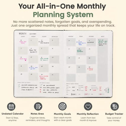 Hourly Planner & Appointment Book (8.5” x 11”) - Premium Hourly Planner with Daily Schedule & 30-Minute Time Slots for Better Time Management by PRODUCTIVITY STORE (A4, Black) - color: Black