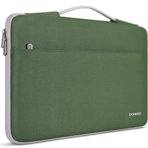 DOMISO Laptop Case Sleeve Protective Cover Compatible with Mac Book Air 13 M4 M3 M2,MacBook Pro M2 M1,iPad Air/Pro,13 inch Dell,Asus,Lenovo, HP, Waterproof Computer Cases Bag with Handle,Avocado Green - color: Avocado Green, size: 13" for MacBook Air/Pro