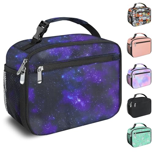 Kids Lunch Box for Boys Girls Lunch Bag Insulated Durable Lunchbox Children Lunch Tote Bag for School Star - color: Star