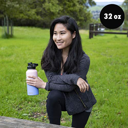 MIRA 32 oz Insulated Sports Bottle - Stainless Steel Temperature Control Thermo - Easy-Drink Spout (24Hr Cold/12Hr Hot) - Blue Lava - color: Blue Lava