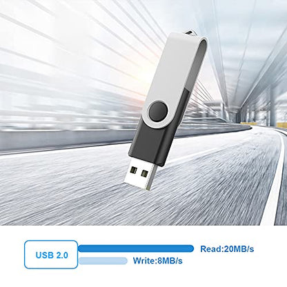 KOOTION 5 Pack 64GB USB 2.0 Flash Drive Thumb Drives - Mixed Color - color: Blue, Red, Green, Purple, Black, size: 64GB 2.0
