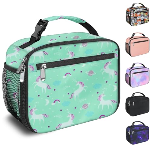 Kids Lunch Box for Boys Girls Lunch Bag Insulated Durable Lunchbox Children Lunch Tote Bag for School Unicorn - color: Unicorn