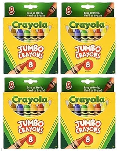 Crayola Jumbo Crayons 8ct Pack of 4 …