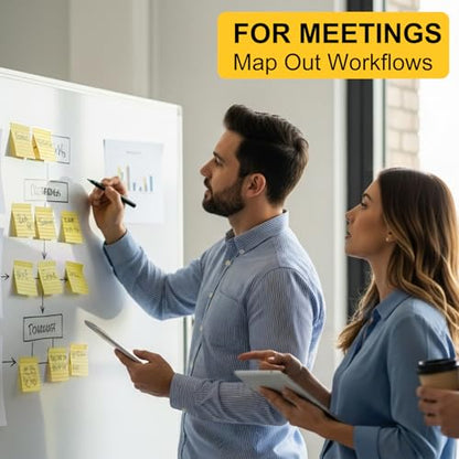 48 Pack Lined Sticky Notes 3x3 in, Yellow Self Sticky Notes with Lines, Post Stickies Sticky Memo Note Pads for School and Office Supplies, Yellow - color: Yellow