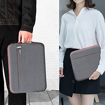 Voova Laptop Sleeve Case 13 13.6 Inch with Handle, 360°Protective Waterproof Slim Computer Bag Cover Compatible with MacBook Air 13 M1/M2/M3/M4 2020-2024, MacBook Pro 13, IPad Air/Pro 13, Grey - color: Grey, size: 12.6-13.6 Inch