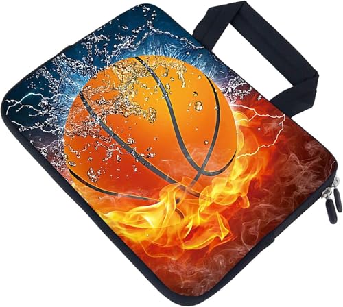 Laptop Sleeve Case 11.6" 12.1 Inch Neoprene Laptop Sleeve/Notebook Computer Case/Chromebook Case/Carrying Bag (Fire Basketball) - color: Fire basketball
