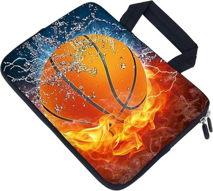 Laptop Sleeve Case 11.6" 12.1 Inch Neoprene Laptop Sleeve/Notebook Computer Case/Chromebook Case/Carrying Bag (Fire Basketball) - color: Fire basketball