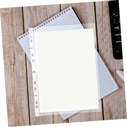 VILLCASE 100pcs Heavy Duty Clear Sheet Protectors Document Sleeves for Binders for Photos Recipes Certificates More Top Loading Design for Easy Access