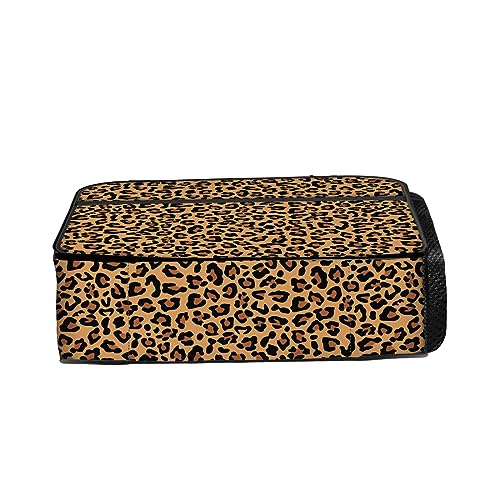 Leopard Print Lunch Bag Reusable Insulated Cheetah Lunch Box Keep Food Cooler Thermal Lunch Tote for Women Men - color: Leopard Print