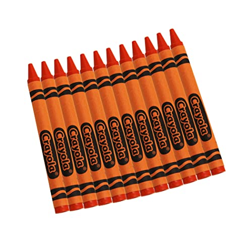 Crayola Crayons, Orange, Single Color Crayon Refill, 12 Count Bulk Crayons, School Supplies - color: ORANGE, size: 12 Count (Pack of 1)