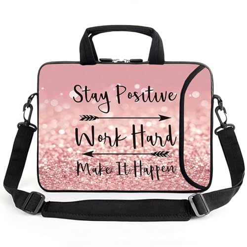 15" laptop sleeve laptop bag chromebook case adjustable shoulder strap with handle accessory pocket for men women (RYD-15-11) - color: Ryd-15-11