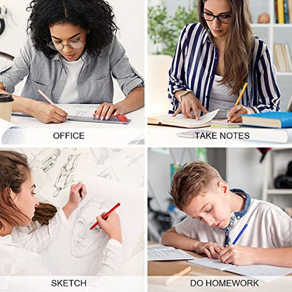 Ainiv Everlasting Pencil - 10 PCS Inkless Infinity Pencils with 20 Extra Erasers for Home Office School Writing Drawing - color: 10 Pieces-Bright Colors