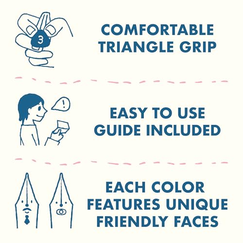 Pilot Kakuno Fountain Pen, Clear Barrel, Medium Nib, 0.5mm, Pilot Kakuno Fountain Pen Extra Fine - size: 1 Count (Pack of 1), style: Medium Nib