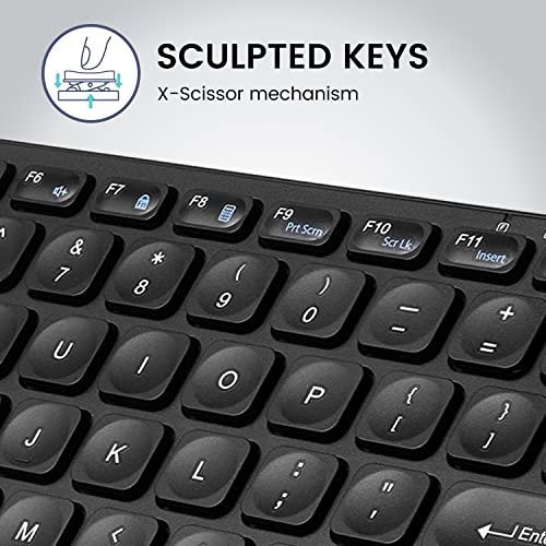 Perixx PERIBOARD-416 Wired Mini USB Keyboard with 4 Hubs - X Type Scissor Keys - Detachable USB-C and A Cable - US English - style: Wired USB with Hubs