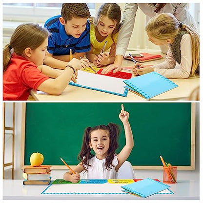 Satinior 24 Pcs Writing Process Pocket Folders Bulk 4 Pockets Writing Process Homework Folders for Students Teacher School Kids Classroom Supplies