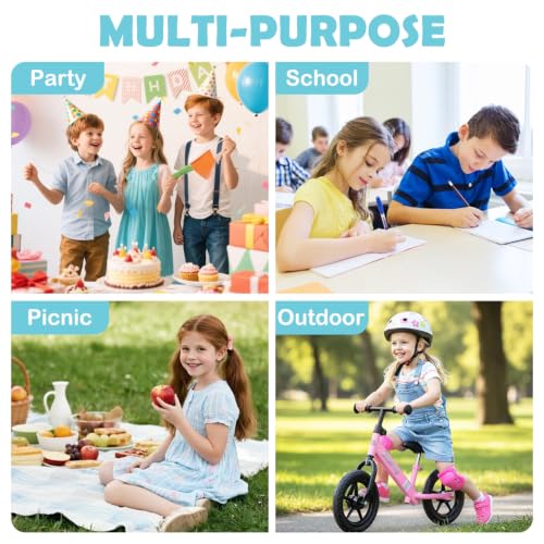 FlowFly Kids Lunch box Insulated Soft Bag Mini Cooler Back to School Thermal Meal Tote Kit for Girls, Boys, Biscuits - color: Biscuits