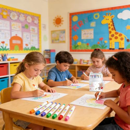 Twist Crayons for Kids 36 Pieces Safe Multifunctional Washable Easy-Grip | Kids Crayons Coloring Supplies for Prechoolers Kindergarten Students Boys Girls Children Teen Daughter