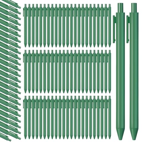 Fulmoon 50 Pcs Ballpoint Pens Bulk Retractable Comfortable Writing Pens Cute Christmas Supplies in Medium Point 1.0 mm for Teacher Office Home Baby Shower (Avocado Green,Black Ink) - color: Avocado Green, size: 1 Count (Pack of 50)