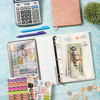 Avery Mini Durable View Protect & Store 3 Ring Binder, Holds 5.5" x 8.5" Paper, 1" Round Rings, 175-Sheet Capacity, 1.4 Inch Wide Spine, Includes Fully Enclosed Pocket, 1 Light Blue Binder (23014) - size: 1"