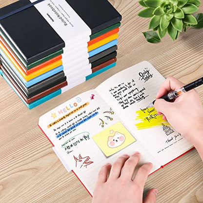 Huhuhero Notebooks Journal, Ruled Notebook, Premium Thick Paper Lined Journal, Black Hardcover Notebook for Office Home School Business Writing Note Taking Journaling, 5"×8.25" (10, Pink) - color: Pink, size: 10