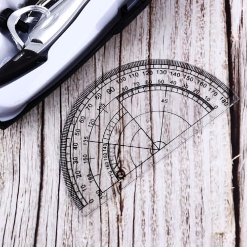 Operitacx 10 in 1 Metal Compass Drawing Kit with Pencil Sharpener and Eraser, Practical Geometry Set and Accurate Scale, Includes Rulers and Protractor for School Season and Student
