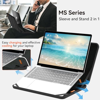 Smatree MS56T Hard EVA Protective Sleeve with Stand Compatible for 14 inch Samsung Galaxy Book5/4/3 Pro, for 14 inch Samsung Galaxy Book4 Edge/Book Go 5G Laptop | Compatible for 14 inch Samsung Galaxy Book5/4/3 Pro, for 14 inch Samsung Galaxy Book4 Edge/B