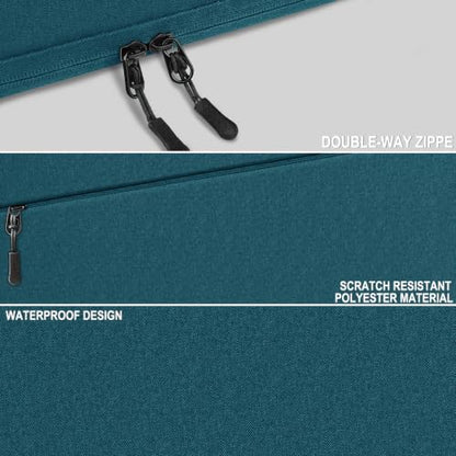 Laptop Sleeve 14 inch, Traveling Water Resistant Laptop Case with Pocket, Shockproof Protective Carrying Notebook Cover Bag Compatible for 14 Inch MacBook Air/Pro, HP, Lenovo, Dell, ASUS, Acer, Cyan - color: Cyan, size: 14 Inch
