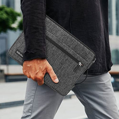 kizuna Laptop Sleeve Case 14 Inch Computer Bag Handbag for 15" MacBook air M2 2023/Lenovo Flex 14/14" HP Pro 14 G3/Dell Latitude 7490 5490/14" HP EliteBook 840 G5/15 Surface Laptop 3, Grey - color: Grey, size: 14 Inch / 15" Macbook air M2 2023
