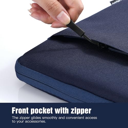 TiMOVO 9-11" Tablet Sleeve Bag, Dark Blue | Fit iPad 11" A16 2025 / 10.9"/10.2" / Air 11" 5/4 Gen / Galaxy Tab A9+/A11Plus 11", Fit Smart Keyboard - color: Indigo, size: 9-11 Inch