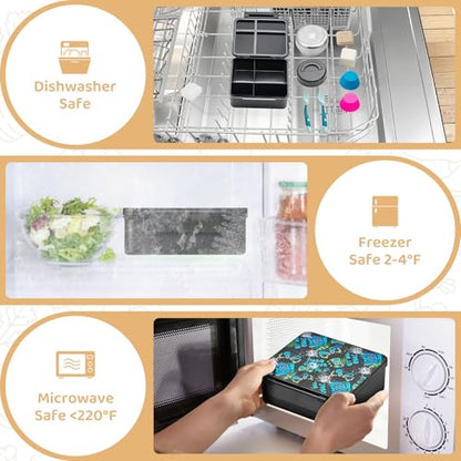 JSLOVE Bento Lunch Box with Leak Proof Thermos Food Jar for Kids, Food Lunch Containers for Boys with 4 Compartments, BPA-Free with Utensils, Food Picks, Sauce Jar & Silicone Lunch Box Dividers - color: Game Consoles