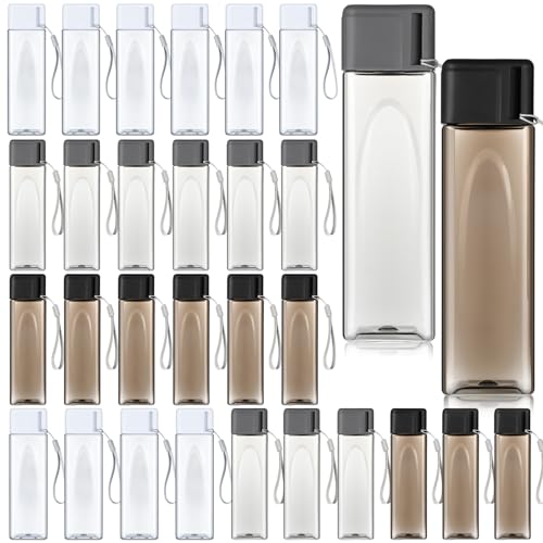 Mifoci 30 Pcs Water Bottle Bulk 17 oz Plastic Sports Water Bottles for Kids Adults Reusable Leak Proof Portable Drink Container Large for School Classroom Travel Camping Fitness Office(Stylish Color) - color: Stylish Color