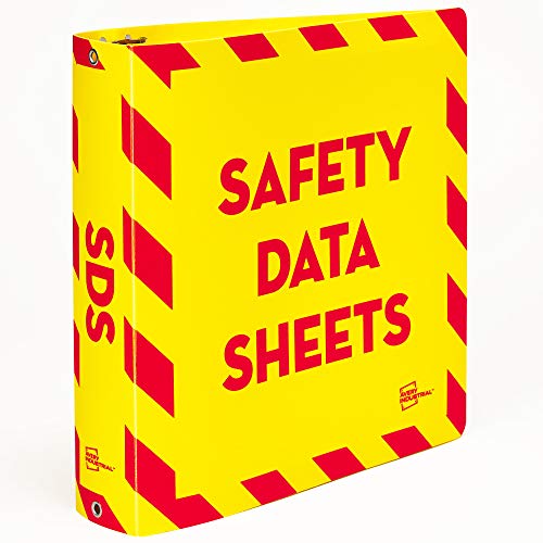Avery UltraDuty SDS Binder with Chain, 2 Inch Slant Rings, Yellow/Red 3 Ring Binder (77712) - size: 2", style: Ultra-Duty
