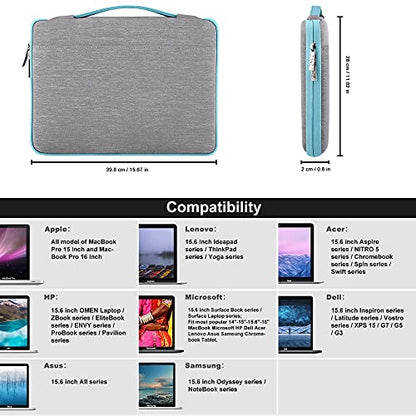 Hseok Laptop Sleeve 15.6-16 Inch Case Briefcase Compatible with MacBook Neo 16, MacBook Pro 16 M5/M4/M3/M2/M1, MacBook Air 15 M5, XPS 16 and Most 15.6-16 Notebooks,L01G04 - color: L01G04, size: 15"-15.6"