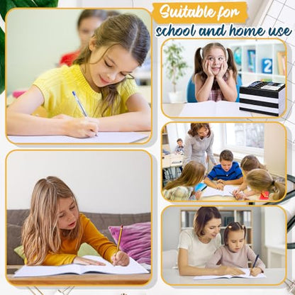 Watersay 60 Pack Primary Ruled Composition Notebook, Grade K-2 Journal 50 Sheets, 7-1/2" x 9-3/4" Primary Composition Book Writing Notebook for Kids Kindergarten Preschool 1st 2nd Grad (Black) - color: Black