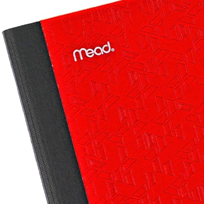 Five Star Composition Book + Study App, 12 Pack, Wide Ruled Paper, 7-1/2" x 9-3/4", 80 Sheets, Forest Green, Tidewater Blue, Fire Red and Harvest Yellow (950033B-ECM) - size: 12 Pack, style: Wide Ruled