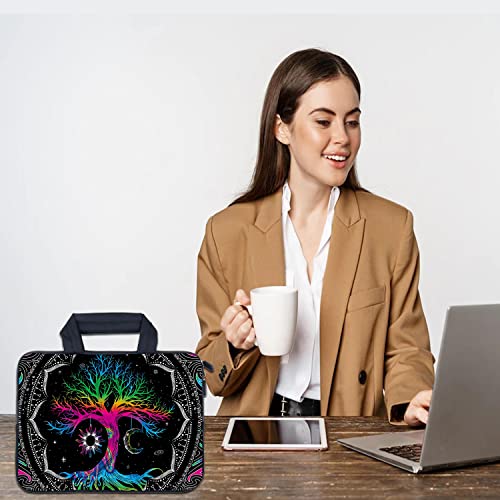 AMARY Laptop Sleeves 11.6" 12" Laptop Handle Bag Neoprene Notebook Carrying Pouch Chromebook Sleeves case (Colorful Tree) - color: Colorful Tree
