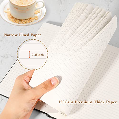 Huhuhero Notebooks Journal, Ruled Notebook, Premium Thick Paper Lined Journal, Black Hardcover Notebook for Office Home School Business Writing Note Taking Journaling, 5"×8.25" (10, Pink) - color: Pink, size: 10