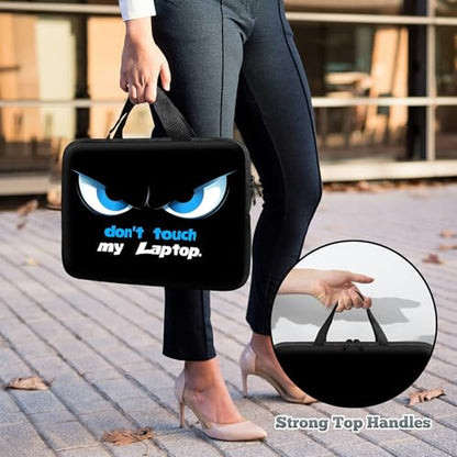 Universal Tablet Laptop Sleeve Case 10 inch, Don't Touch My Laptop Slim Carrying Case Travel Laptop Bag Durable Handbag for 7 to 10-inch Laptops/Notebook/Kids Tablet/ipad/eBook Readers - color: Don't Touch My Laptop, size: 10 inch
