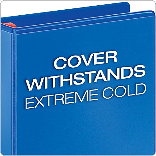 Tops Products 26342 Clearvue Binder, D-Ring,4-Inch Capacity, 11-Inch x8-1/2-Inch, Blue - color: Blue, size: 4-Inch
