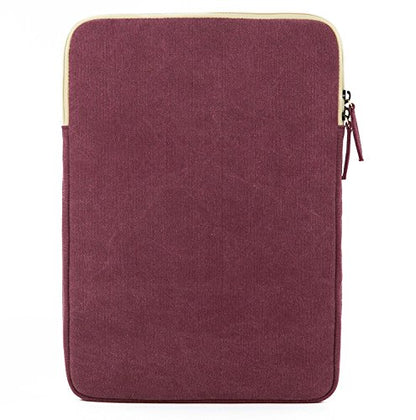 Kinmac 360° Protective Vertical Laptop Sleeve Case Cover Bag with Pocket for MacBook Air 13 inch,iPad Pro 13" and 12.5-13.3 inch HP Lenovo Dell ASUS Acer Laptop(Wine Red) - color: Wine Red, size: 12.5 inch-13.3 inch