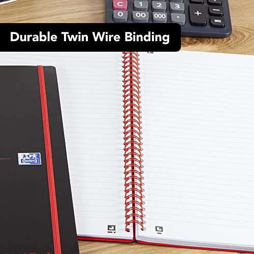 Black n' Red A5 Recycled Twinwire Poly Cover Notebook - Black/Red