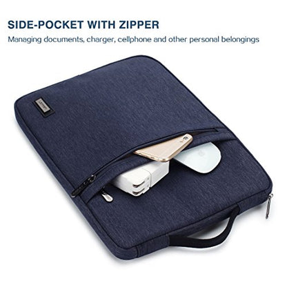 LONMEN 12.5-13 inch Laptop Sleeve Case Water-resistant Handle Bag for MacBook Pro Touch Bar/iPad Pro/Dell Latitude 7290/ASUS ZenBook 13 UX331UN/13.9" HUAWEI MateBook X Pro - color: Blue, size: 13 Inch
