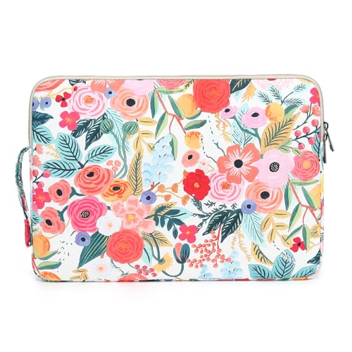Laptop Sleeve 13.3 inch14 Inch, 15.6inchWater Resistant Traveling Computer Cover with Handle, Shockproof Protective Carrying Laptop Case (Y8-Garden Rose, 12.5 inch-13.5 inch) - color: Y8-Garden Rose, size: 12.5 inch-13.5 inch