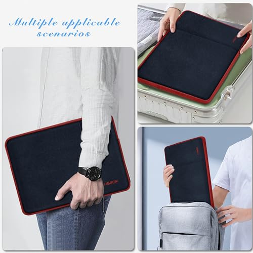 Hseok Laptop Case 13 Inch Sleeve Compatible with MacBook Neo 13, MacBook Air Pro 13 M5/M4/M3/M2/M1, iPad Pro Air 12.9" 13", XPS 13, Protective Computer Bag with Side Pocket & Dual Zippers,B02K02 - color: B02K02, size: 13"
