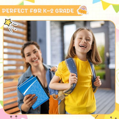 Fainne 30 Pack Primary Ruled Composition Notebook, Grade K-2 Journal 100 Pages, 7-1/2" x 9-3/4" Kindergarten Primary Drawing Story Notebook for Kids Drawing and Writing(Blue) - color: Blue