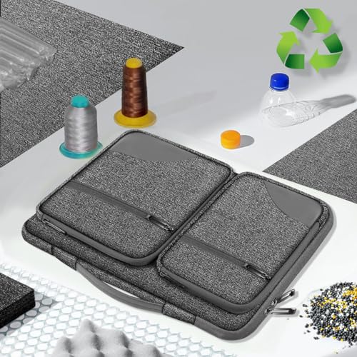 ZINZ 360 Protective Laptop Case 15" 15.6" 16" Sleeve, Water-Resistant Handbag with Straps Compatible with 16" MacBook Neo, MacBook Pro Air 16"/15", XPS 16" and Most 15" 15.6" 16" Notebooks,G01Y02 - color: G01y02, size: 15"-16"