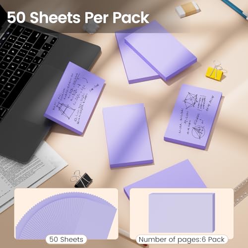 Index Cards 3x5 Inch, 300sheets, Flash Cards, Blank Purple Note Cards Paper For Studying, Schools Supplies, College, Office And Home Organization, Note Taking Supplies - color: Purple
