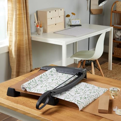 X-ACTO Heavy Duty Wood Base Paper Trimmer, 18 Inch Cut