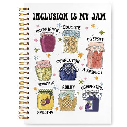 JUDFNCDE Special Education Teacher Gifts, Neurodiversity Autism Awareness Spiral Notebook 5.5 x 8.3, Special SPED Education Classroom Supplies, Autism Teacher Gifts Hardcover Notebook Journal - color: Neurodiversity Autism